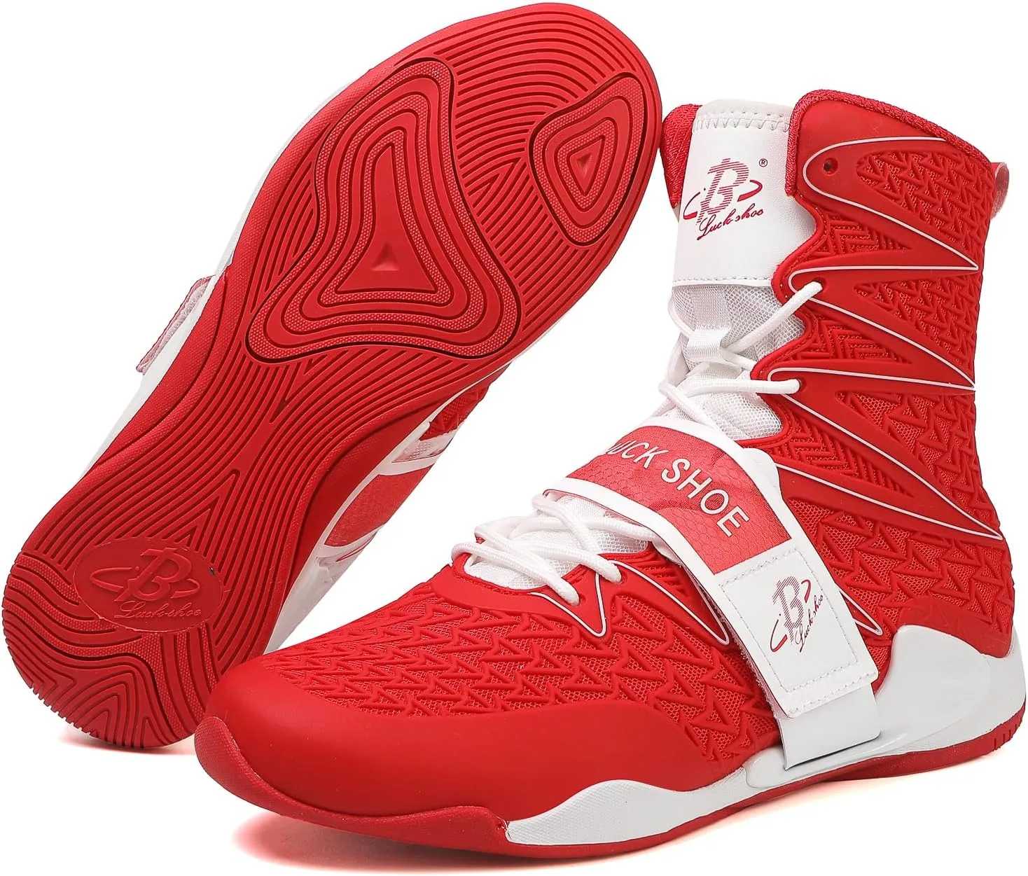 Boxing Shoes for Men High Top Gym Shoes Fighting Sports Training Footwear LS308