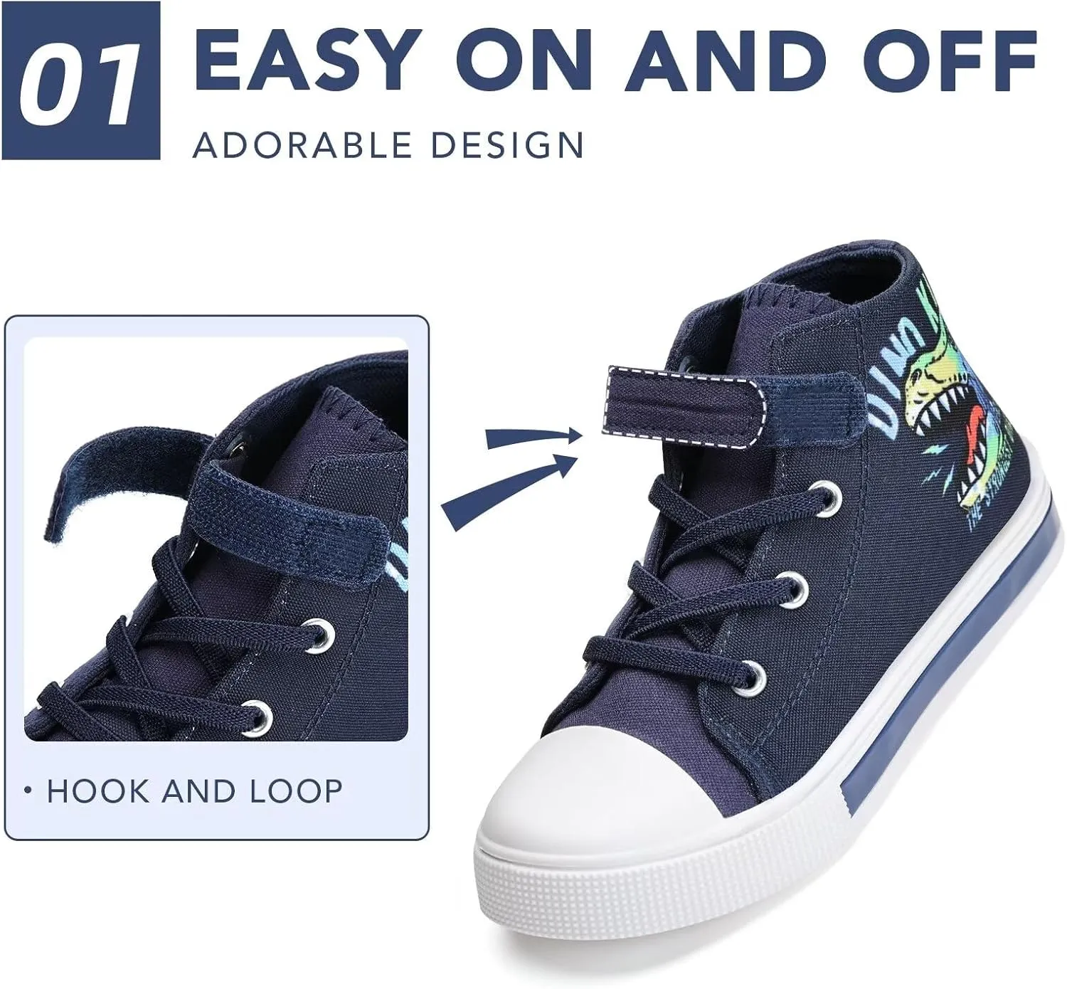 Boys Girls Light Up Sneakers Toddler Canvas High Top Fashion Sneaker Kids Casual Walking Shoes
