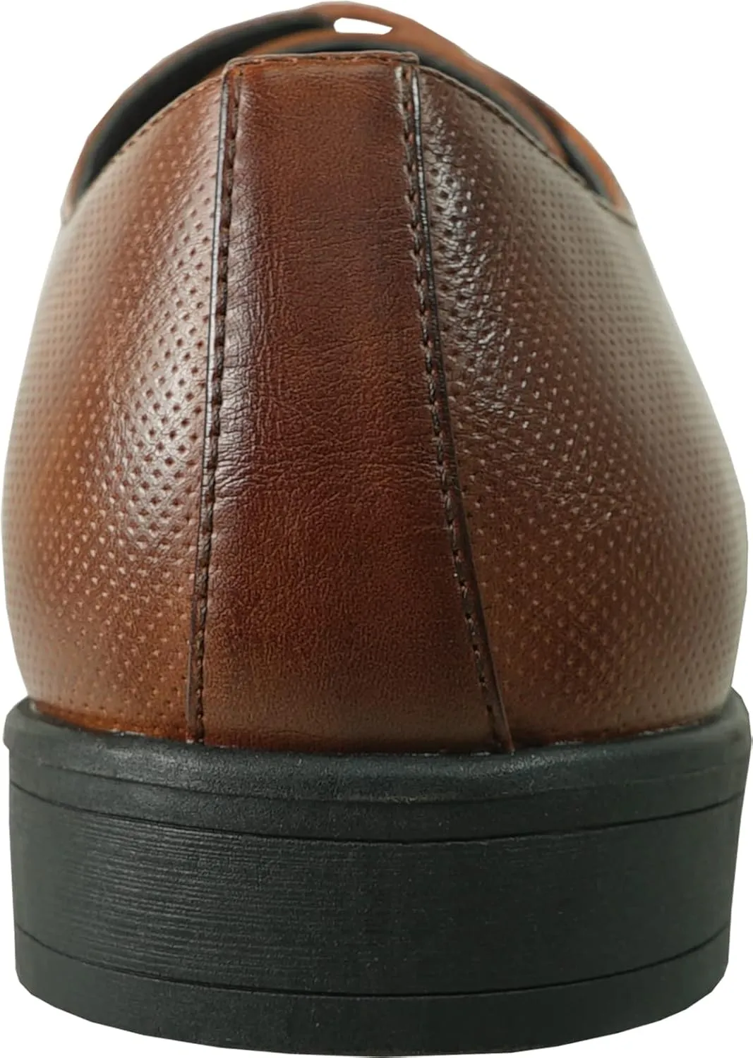 bravo! Men Dress Shoe King Classic Lace-up Oxford Plain or Cap Toe or Wingtip Leather Sock Medium and Wide Width Size from 6 to 18 Black Brown Cognac Blue Purple Red