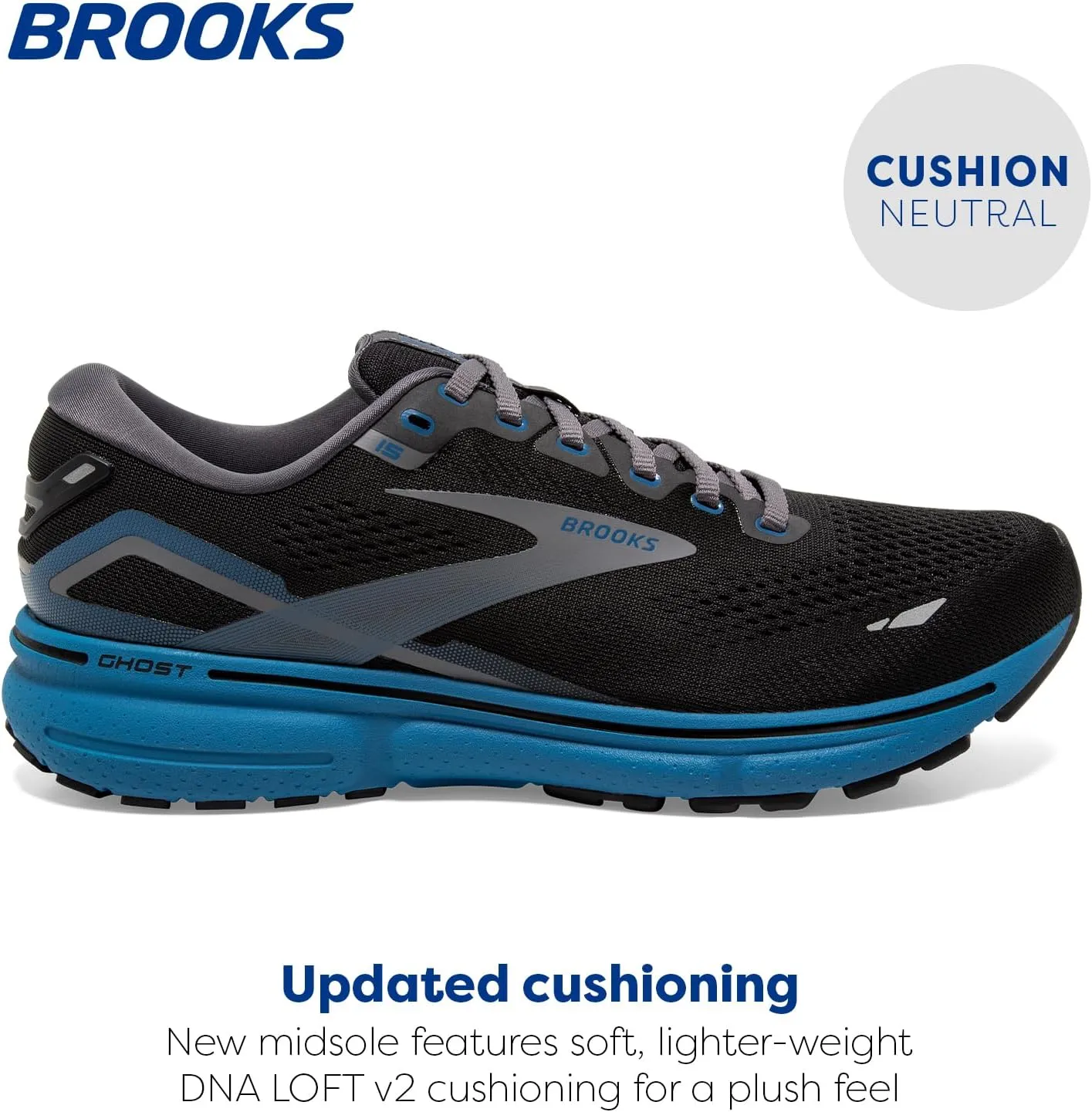 Brooks Men's Ghost 15 Neutral Running Shoe