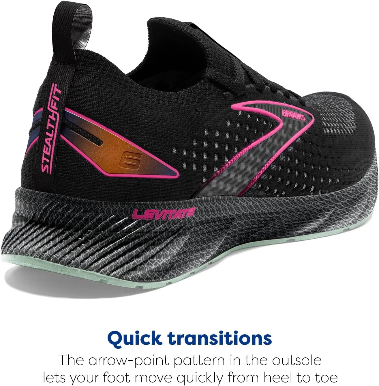 Brooks Women’s Levitate Stealthfit 6 Neutral Running Shoe