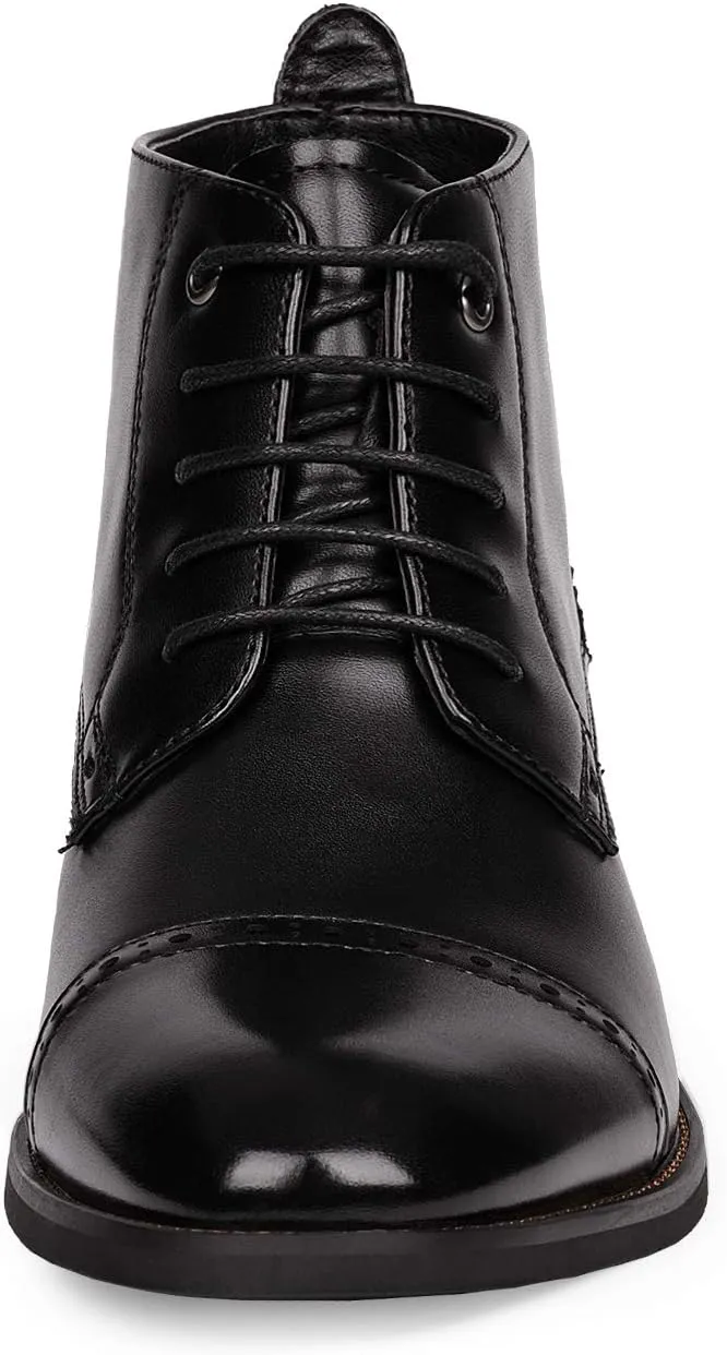 Bruno Marc Men's Dress Ankle Boots Cap Toe Oxford Boot
