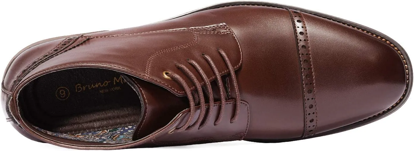 Bruno Marc Men's Dress Ankle Boots Cap Toe Oxford Boot