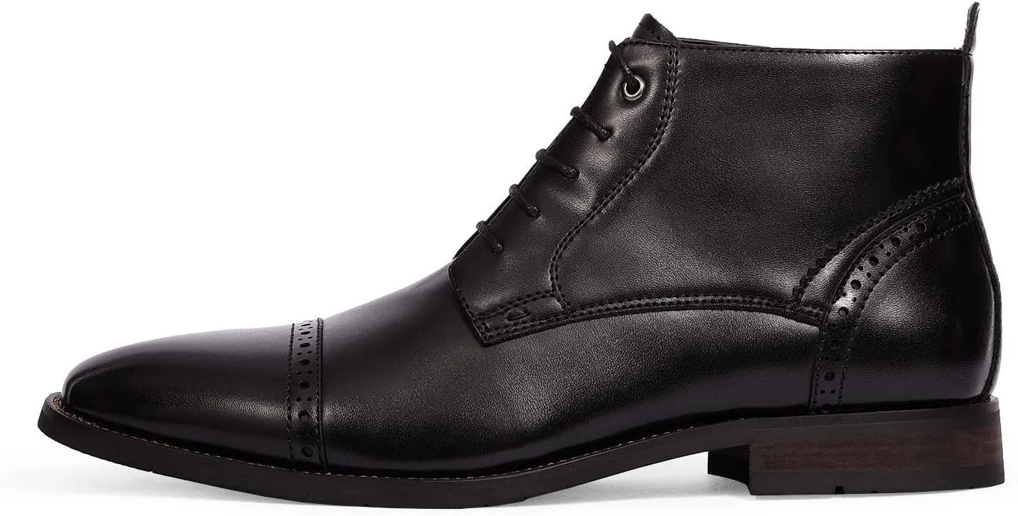Bruno Marc Men's Dress Ankle Boots Cap Toe Oxford Boot