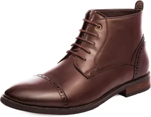Bruno Marc Men's Dress Ankle Boots Cap Toe Oxford Boot