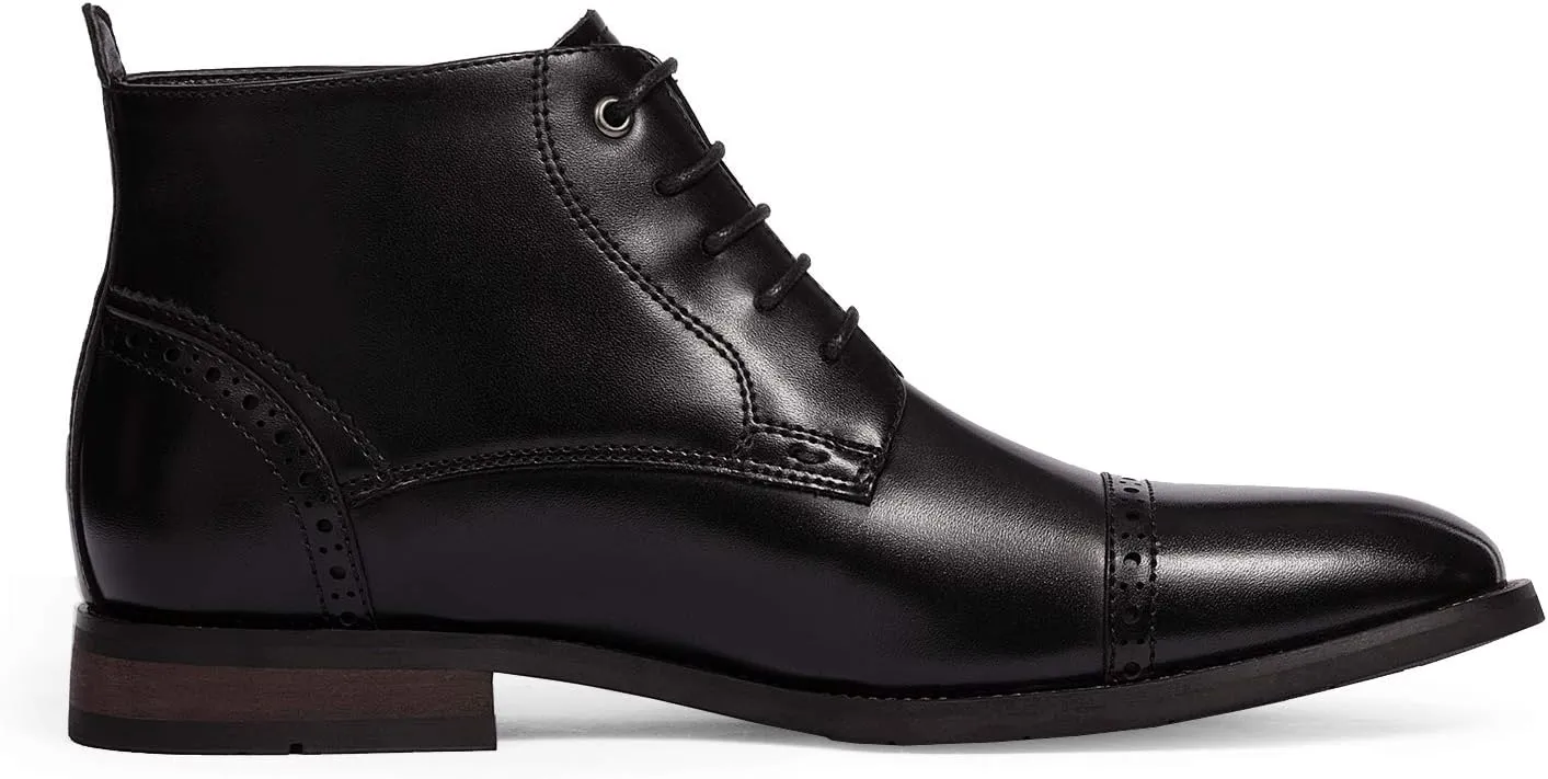 Bruno Marc Men's Dress Ankle Boots Cap Toe Oxford Boot