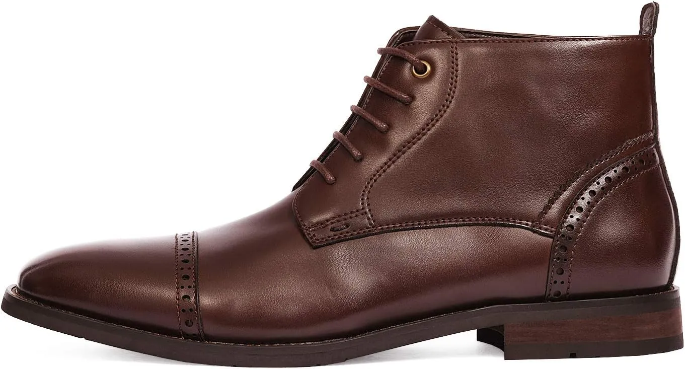 Bruno Marc Men's Dress Ankle Boots Cap Toe Oxford Boot