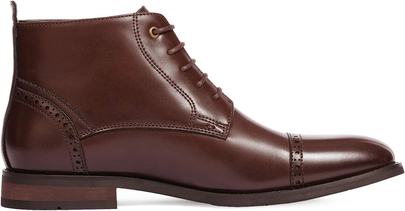 Bruno Marc Men's Dress Ankle Boots Cap Toe Oxford Boot