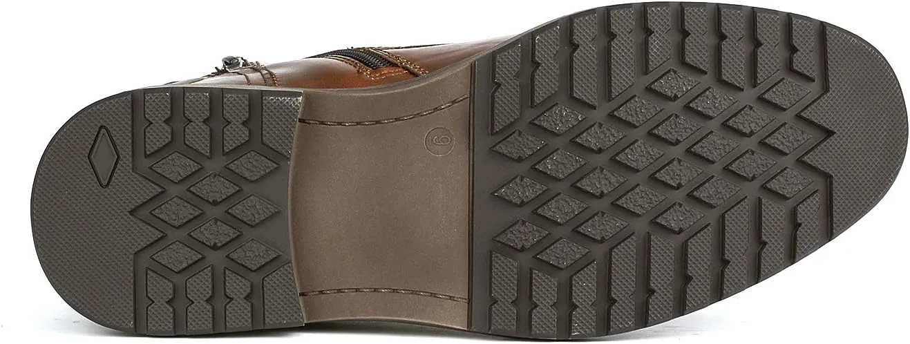 Bruno Marc Men's Motorcycle Boots Oxford Dress Boot