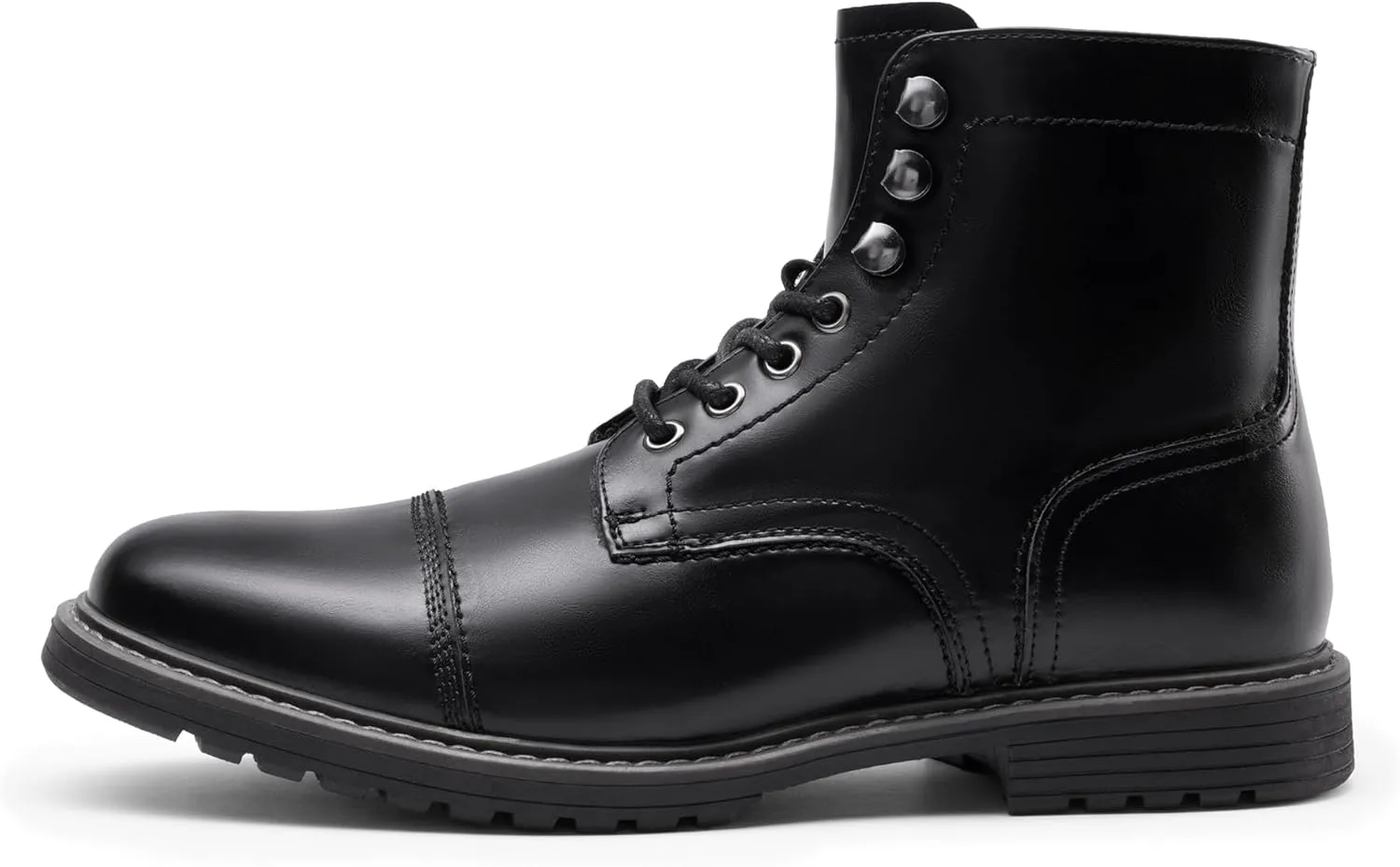 Bruno Marc Men's Motorcycle Boots Oxford Dress Boot