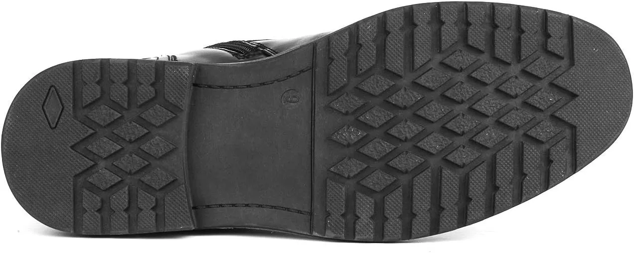 Bruno Marc Men's Motorcycle Boots Oxford Dress Boot