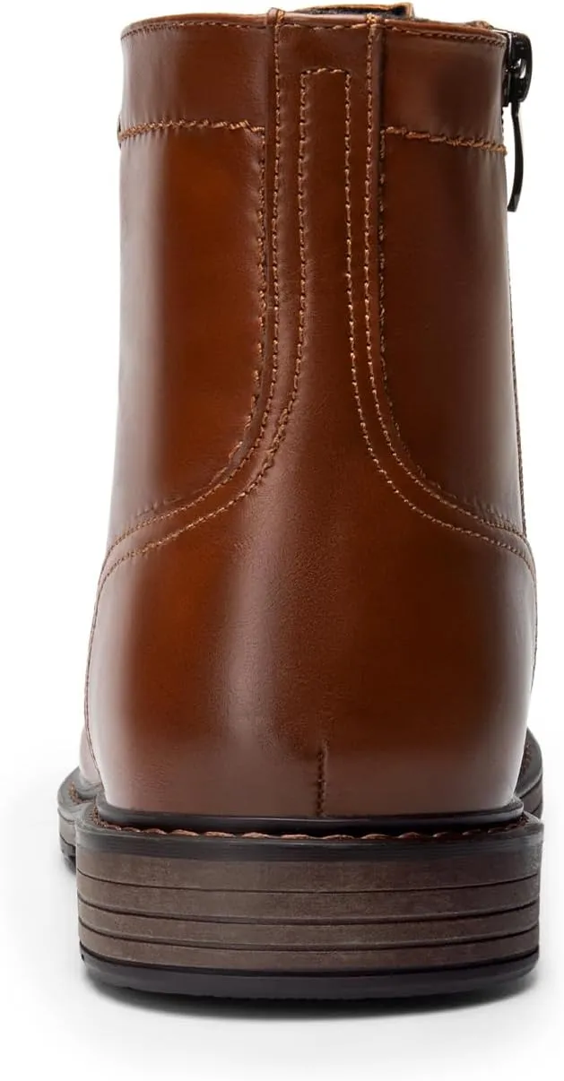 Bruno Marc Men's Motorcycle Boots Oxford Dress Boot
