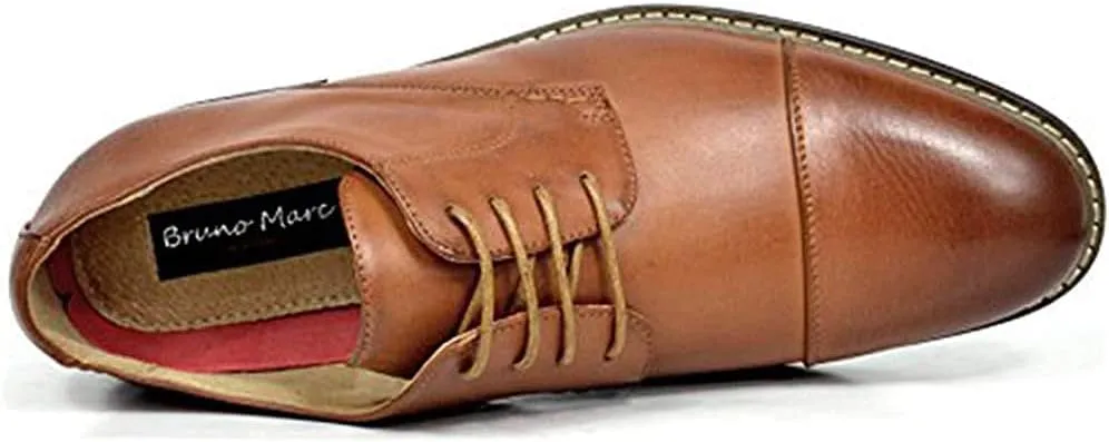 Bruno Moda Italy Prince Men's Classic Modern Oxford Wingtip Lace Dress Shoes