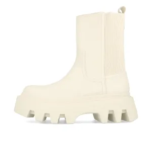 Buffalo Flora Chelsea Boot Hi Damen Vegan Nappa Cream