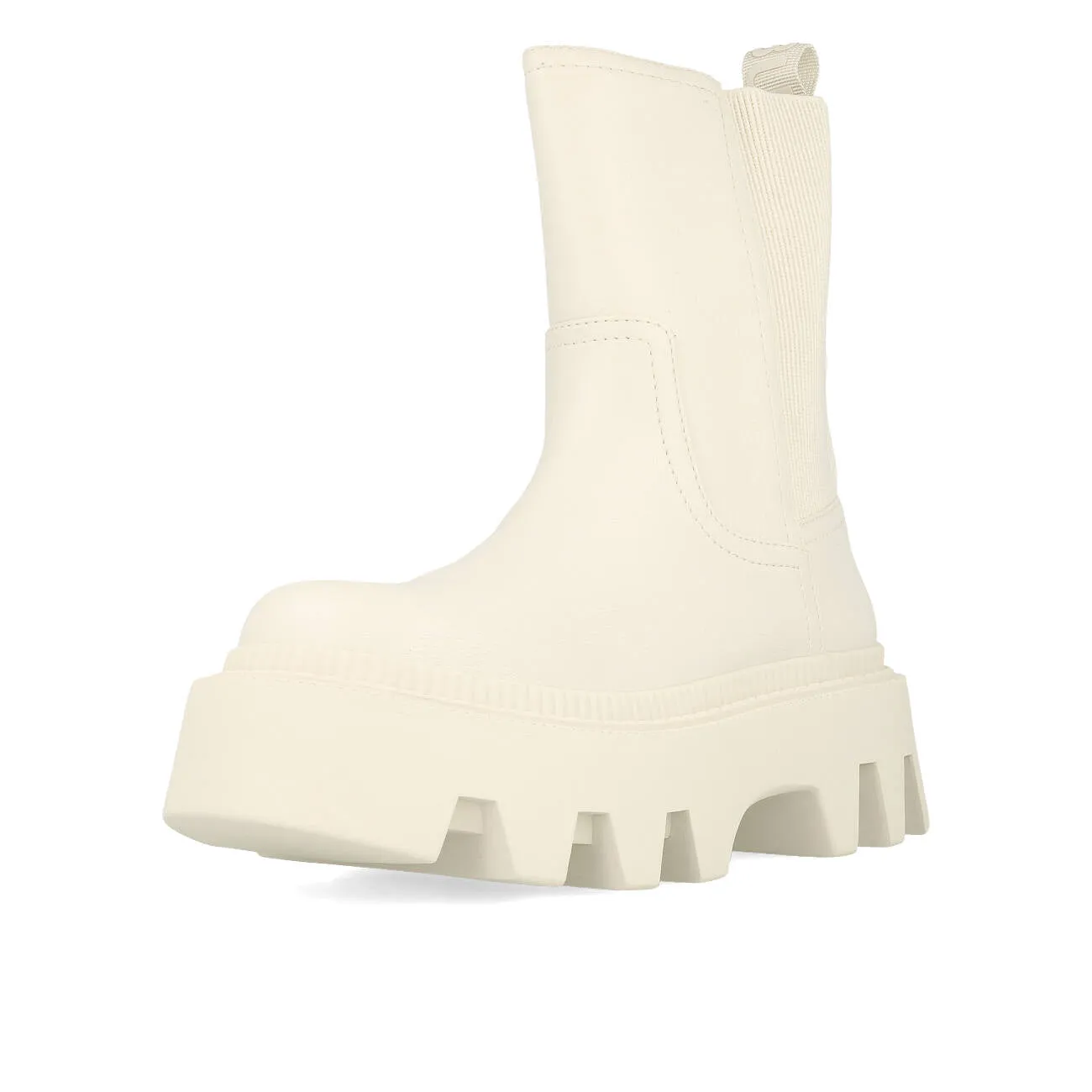 Buffalo Flora Chelsea Boot Hi Damen Vegan Nappa Cream
