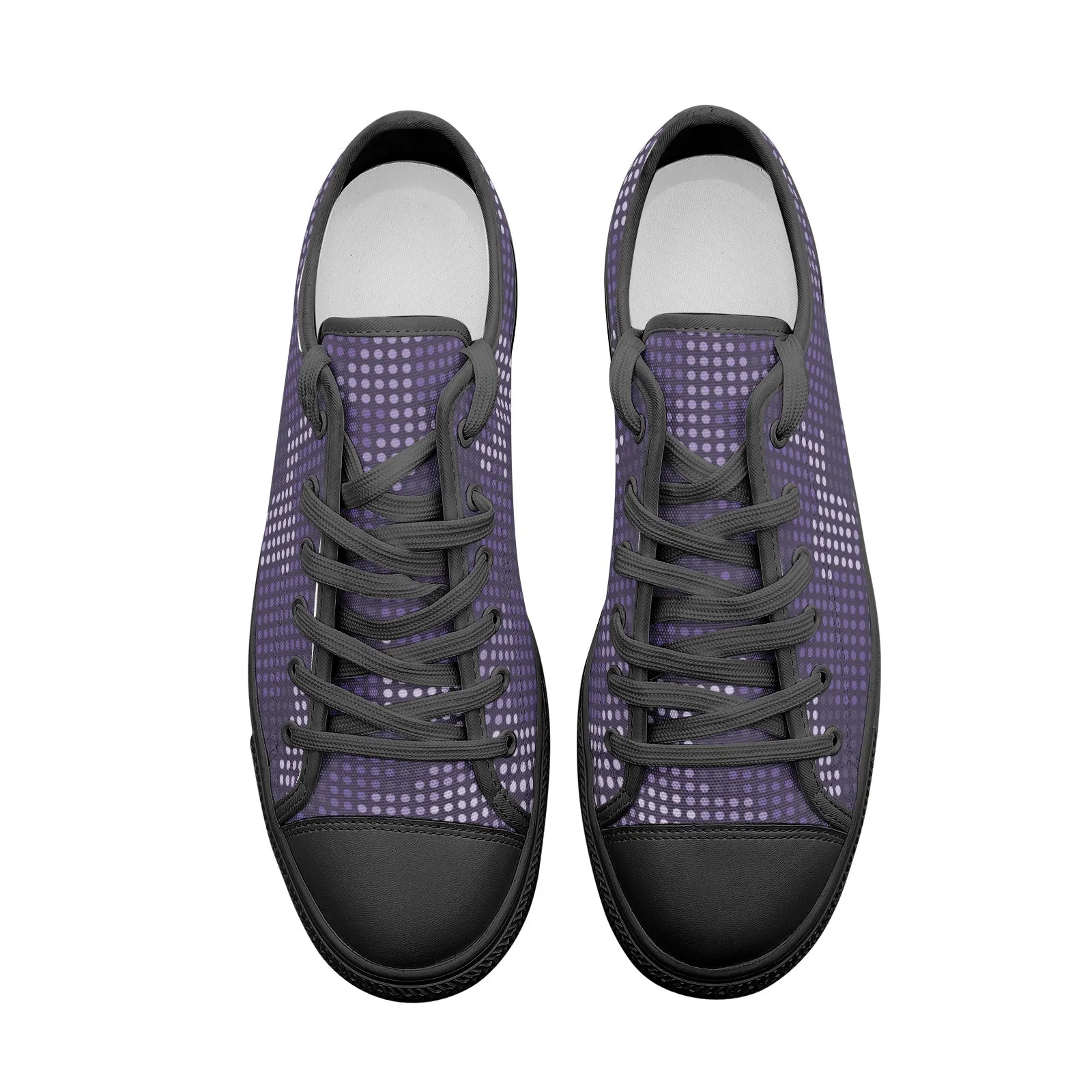 Camo Shoes | Low Top Canvas | Blue LED Camouflage