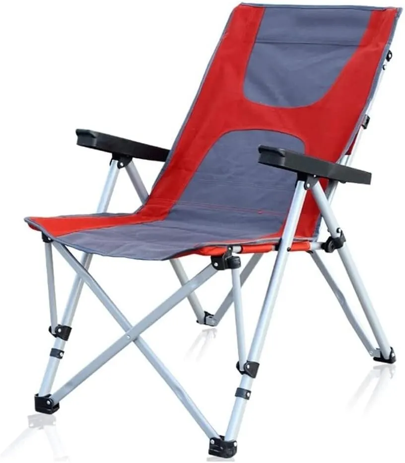 Camping Chair Folding Portable Outdoor Back Adjustable Beach Fishing Chairs for Adults
