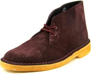 Clarks Men's Desert Boot,Wine Suede,US 13 M