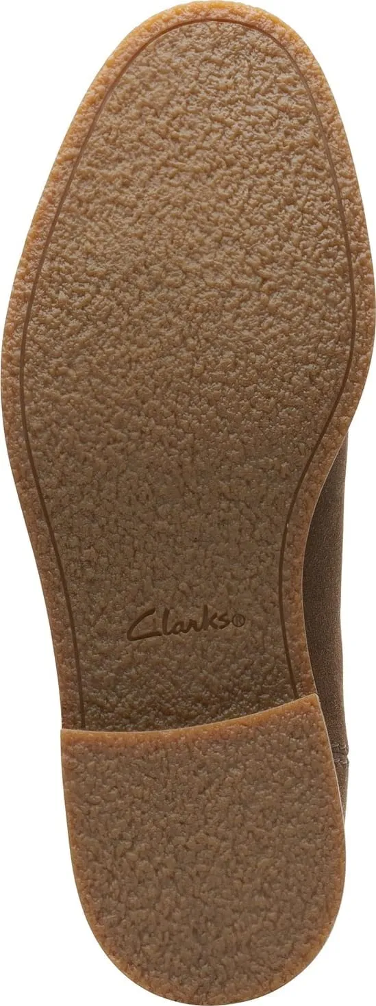 Clarks Men's Jaxen Chelsea Boot, Taupe Suede, 10