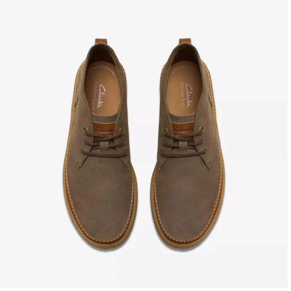 Clarks Men's Oakpark Mid Dark Grey Leather 26179464