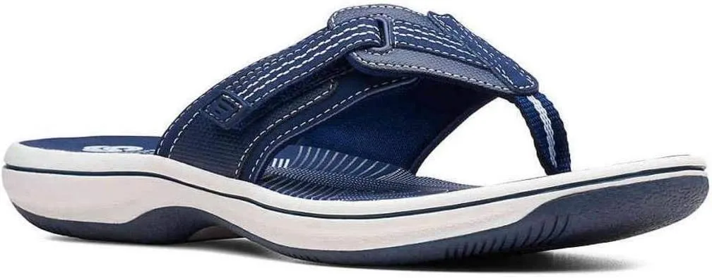 Clarks Unisex Brinkley JazzH Sneaker, Navy Synth, 0 US Women
