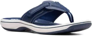 Clarks Unisex Brinkley JazzH Sneaker, Navy Synth, 0 US Women