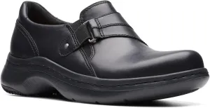 Clarks Unisex ClarksPro Sky Sneaker, Black Leat, 0 US Women