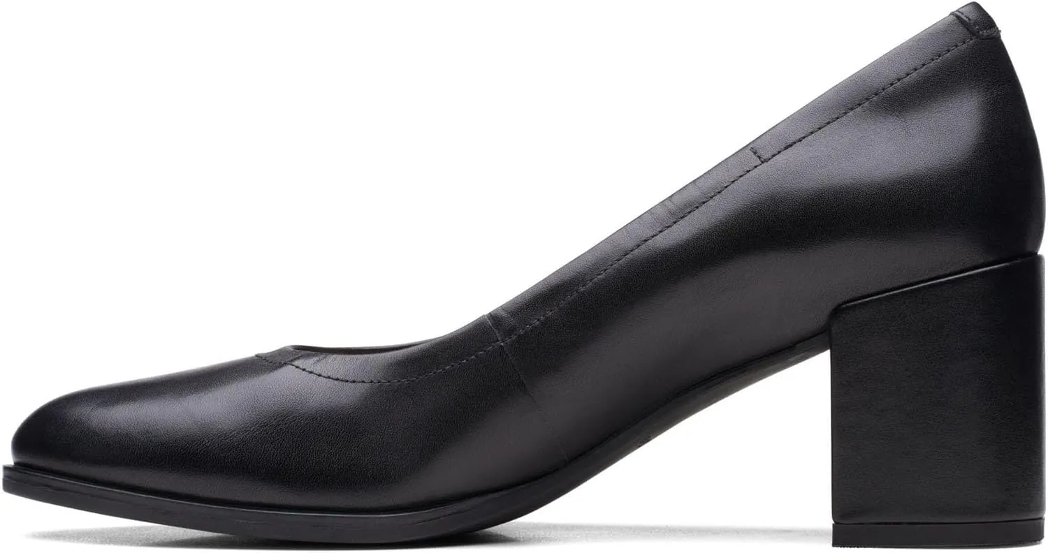 Clarks Unisex Freva55 Court Sneaker, Black Leat, 0 US Women