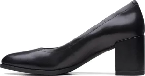 Clarks Unisex Freva55 Court Sneaker, Black Leat, 0 US Women