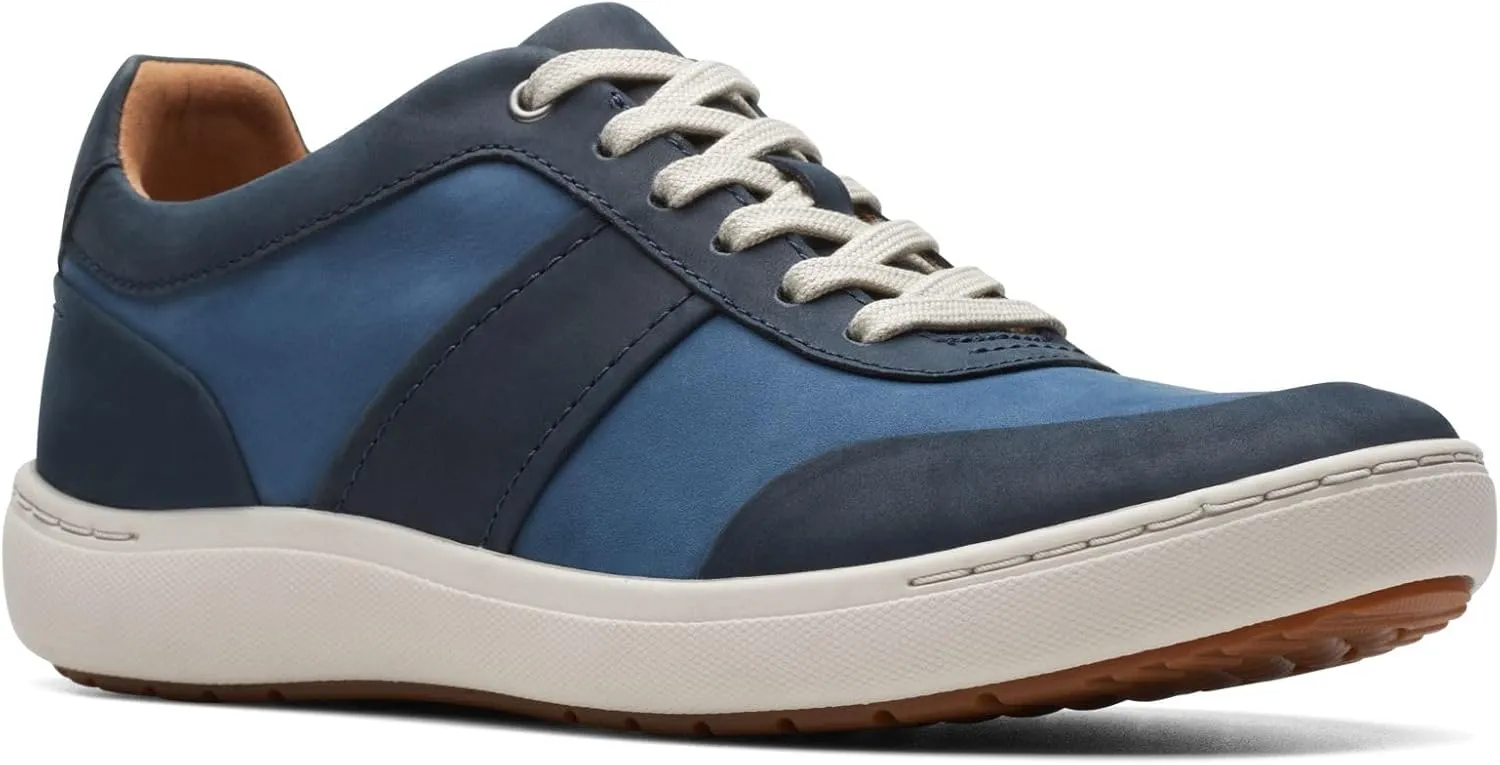Clarks Unisex Nalle Fern Sneaker, Navy Combi, 0 US Women