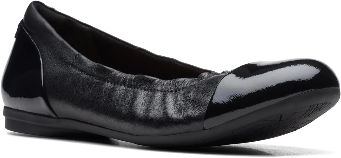 Clarks Unisex Rena Jazz Sneaker, Black Leat, 0 US Women