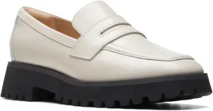 Clarks Unisex Stayso Edge Sneaker, Ivory Leat, 0 US Women