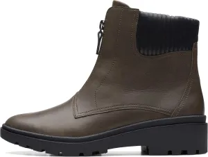 Clarks Women's Calla Zip Mid Calf Boot