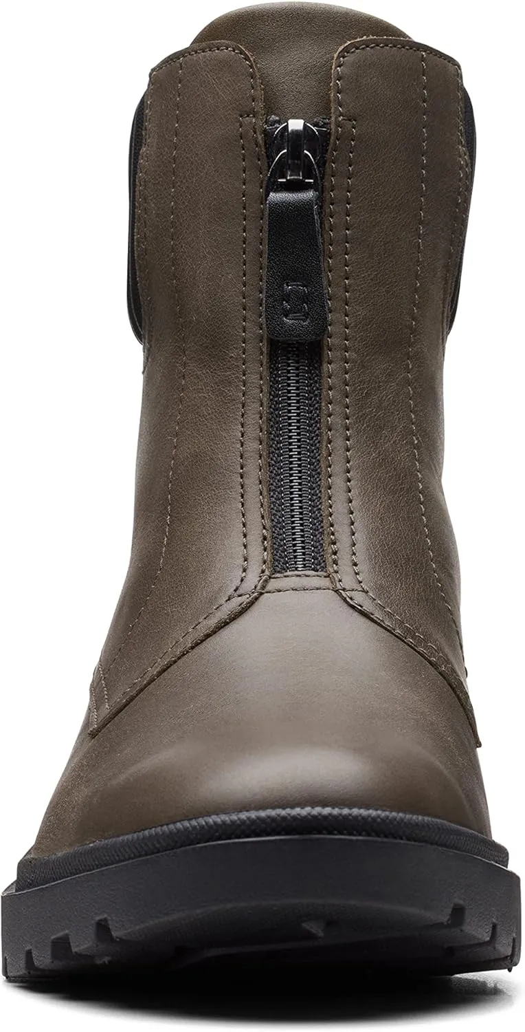 Clarks Women's Calla Zip Mid Calf Boot