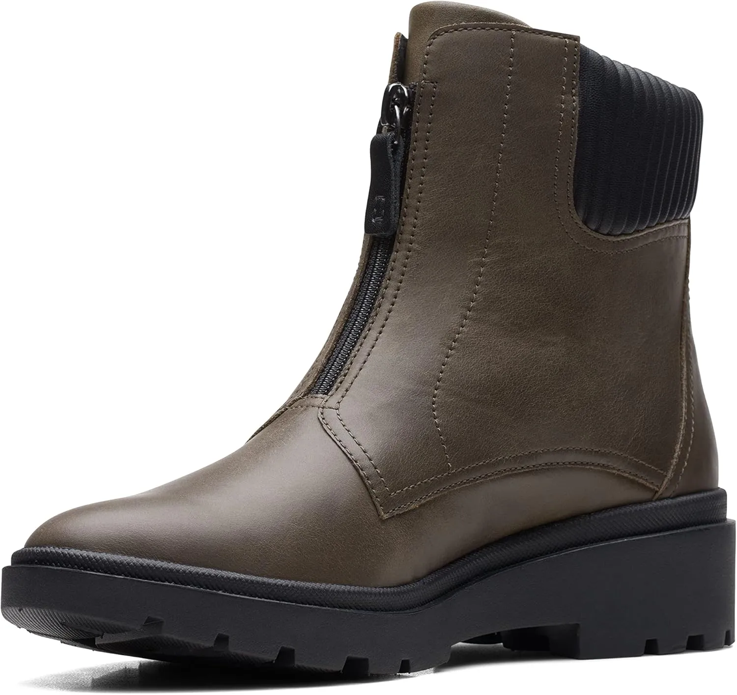 Clarks Women's Calla Zip Mid Calf Boot