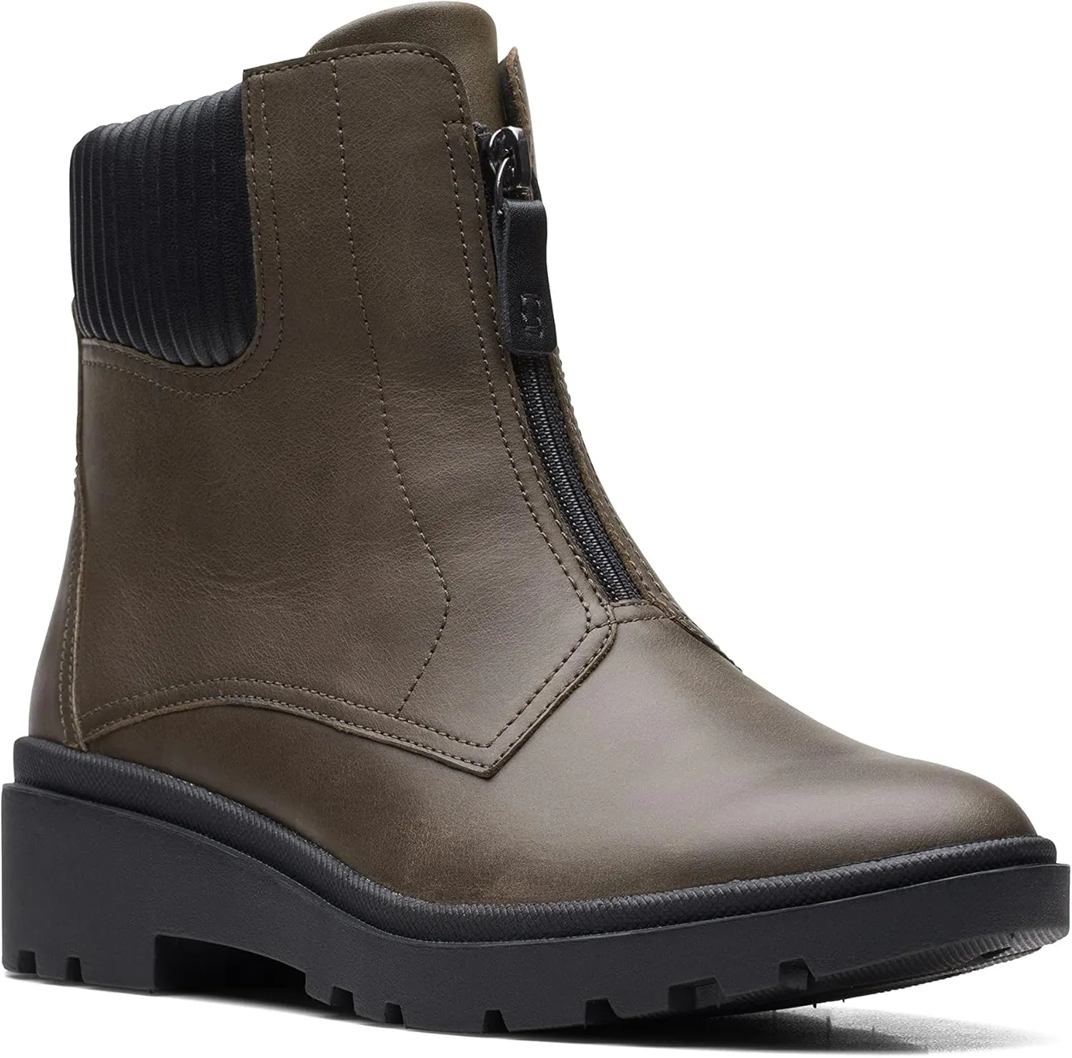 Clarks Women's Calla Zip Mid Calf Boot