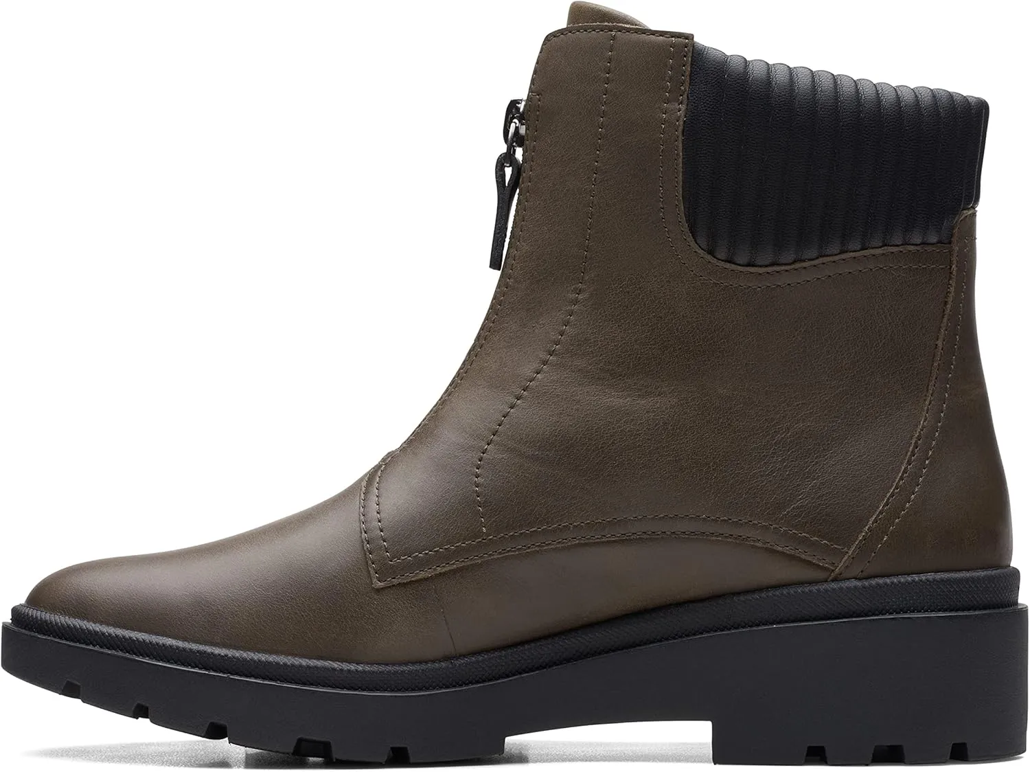 Clarks Women's Calla Zip Mid Calf Boot