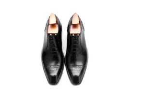 Classic Black Leather Wingtip Brogue Oxford Shoes