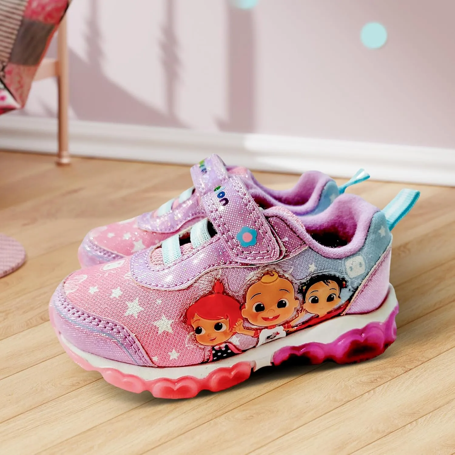 Cocomelon Girl's Lighted Athletic Sneaker