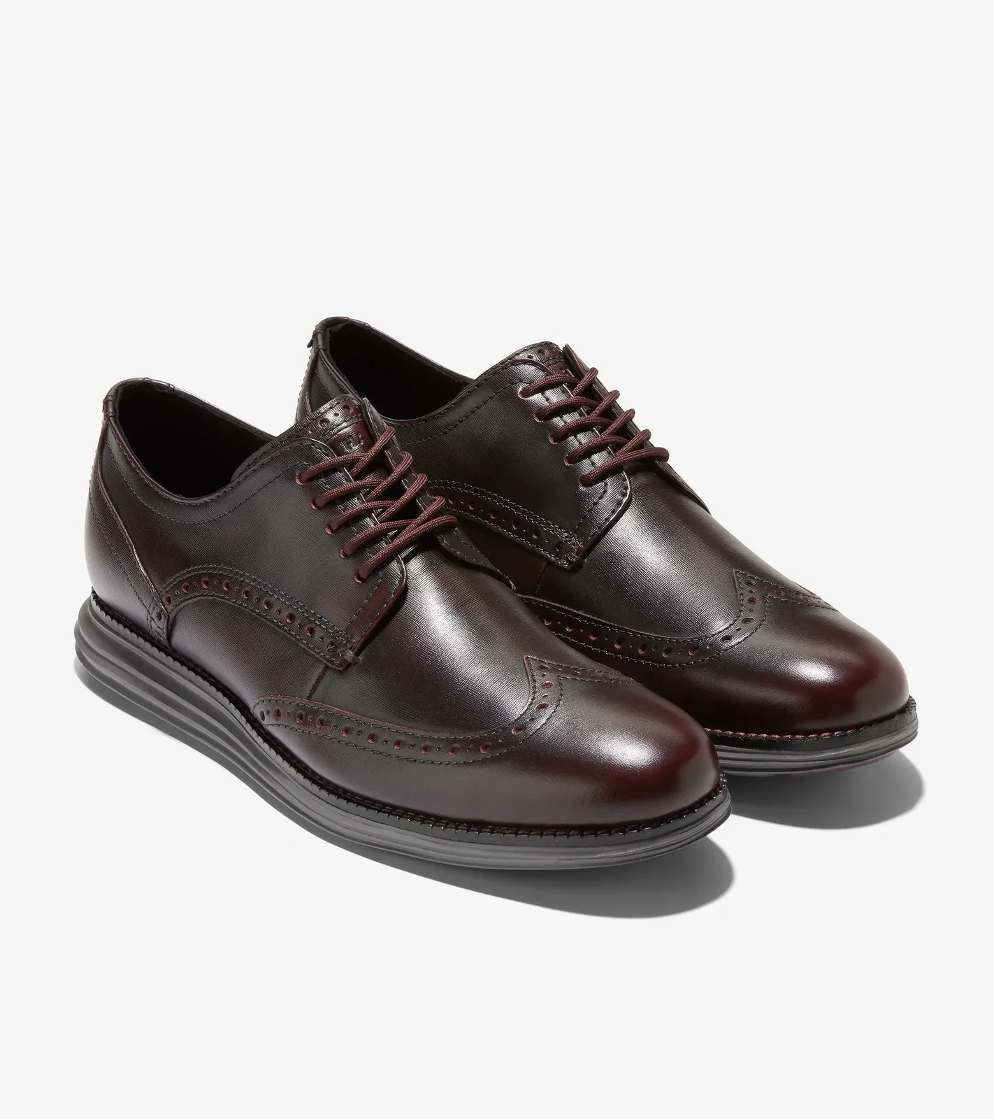 Cole Haan ØriginalGrand Wingtip Oxford Bloodstone Brush-Off - Tornado C37676