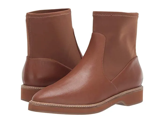 Cole Haan Womens Go -to Leather Pointed Toe Chelsea Boots Tan 7.5 Medium (B,M)
