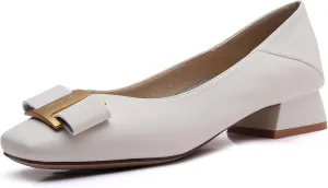 CosyFever Womens DC459 Travel Comfort Metal Buckles Cow Leather Flats