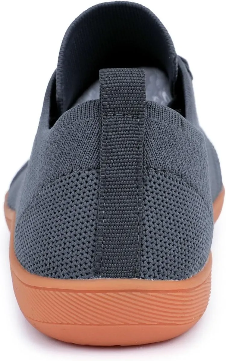 Couple Solid Color Wide Head Outdoor Barefoot Casual Shoes Breathable Comfortable Mens Sneaker Shoes with Arch Support