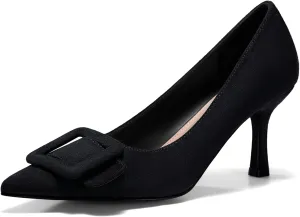 Coutgo Women's Closed Pointed Toe Pumps Stiletto High Heels Wedding Party Dress Shoes