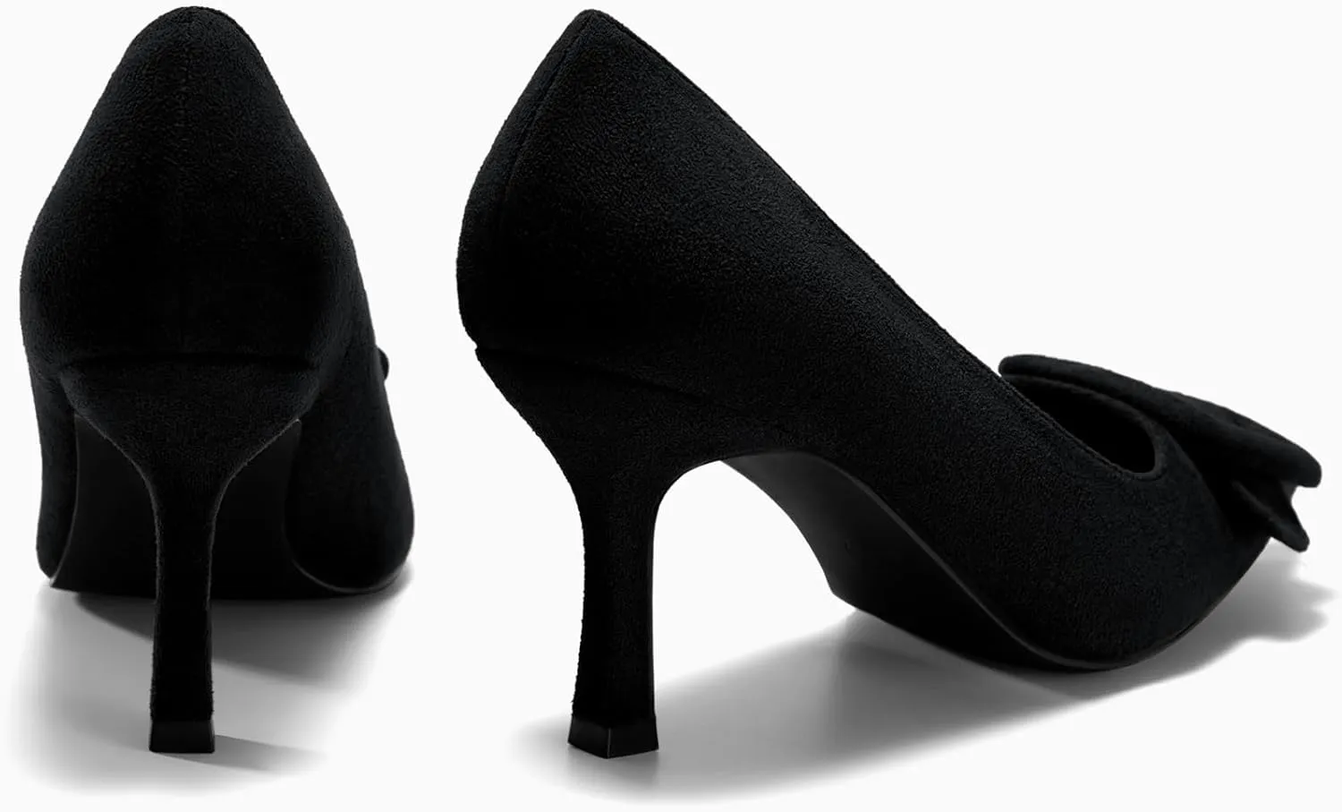Coutgo Women's Closed Pointed Toe Pumps Stiletto High Heels Wedding Party Dress Shoes