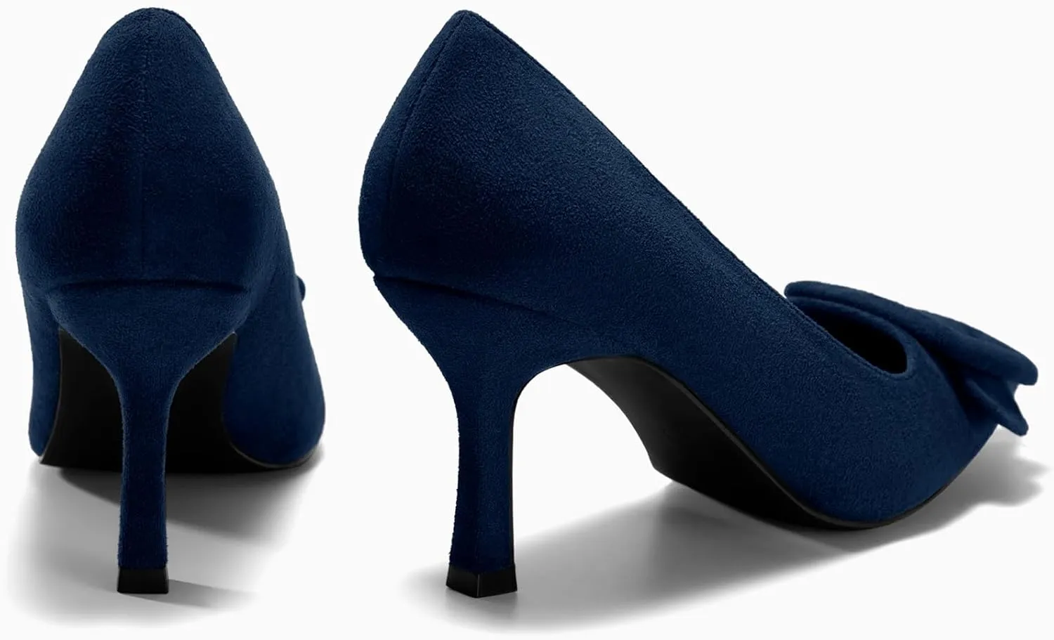 Coutgo Women's Closed Pointed Toe Pumps Stiletto High Heels Wedding Party Dress Shoes