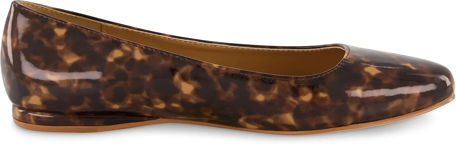 CUSHIONAIRE Women's Francie Flat with  Comfort Foam and Wide Widths Available