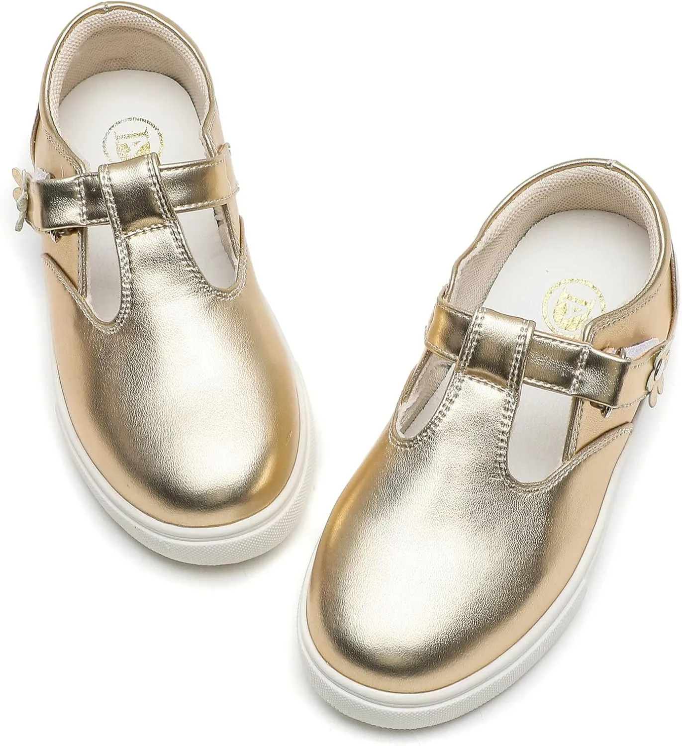DADAWEN Girls Cute Mary Jane Flats School Uniform Shoes Comfort Sneakers (Toddler/Little Kid/Big Kid)