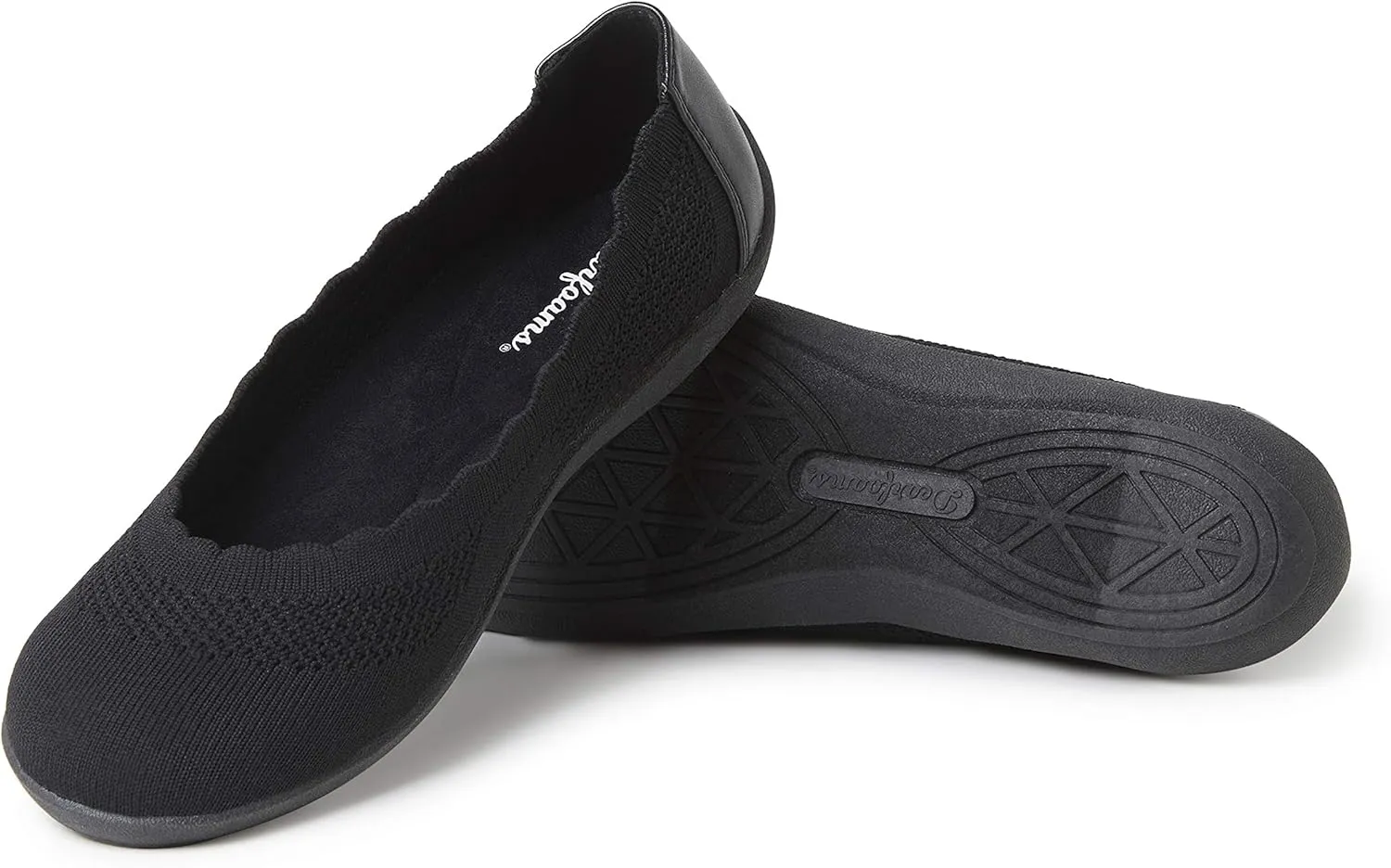 Dearfoams Women's Lightweight Washable Comfort Misty Ballet Flats