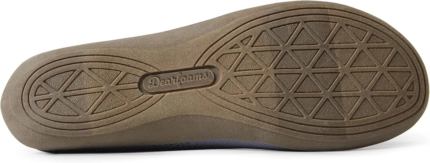 Dearfoams Women's Lightweight Washable Comfort Misty Ballet Flats